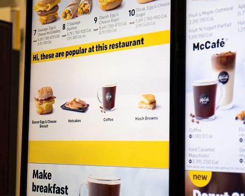 McDonald's Digital Menu Board