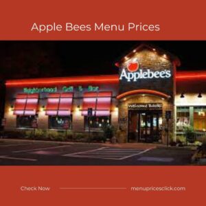 Apple Bees Menu Prices