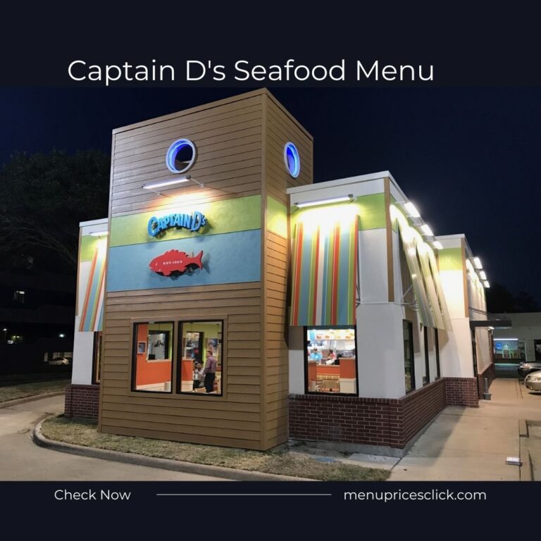 Captain D’s Seafood Menu – Shrimp, Tenders, Captain Sandwich 