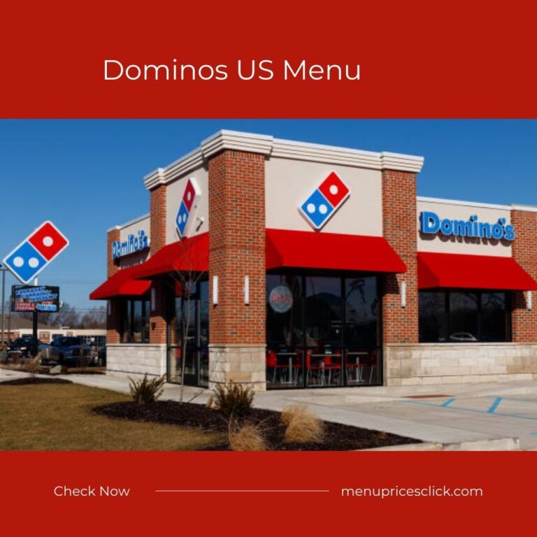 Dominos US Menu – Pasta, Sandwiches, Chicken Wings 2024