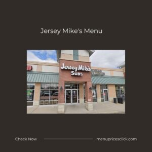 Jersey Mike's Menu