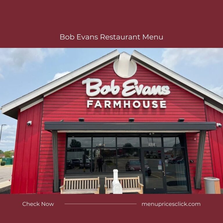 Bob Evans Restaurant Menu – Breakfast, Farmhouse Feast 2024