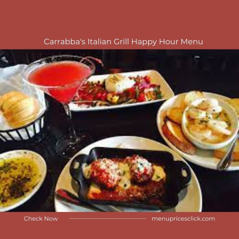Carrabba’s Italian Grill Happy Hour Menu – [Updated 2024]