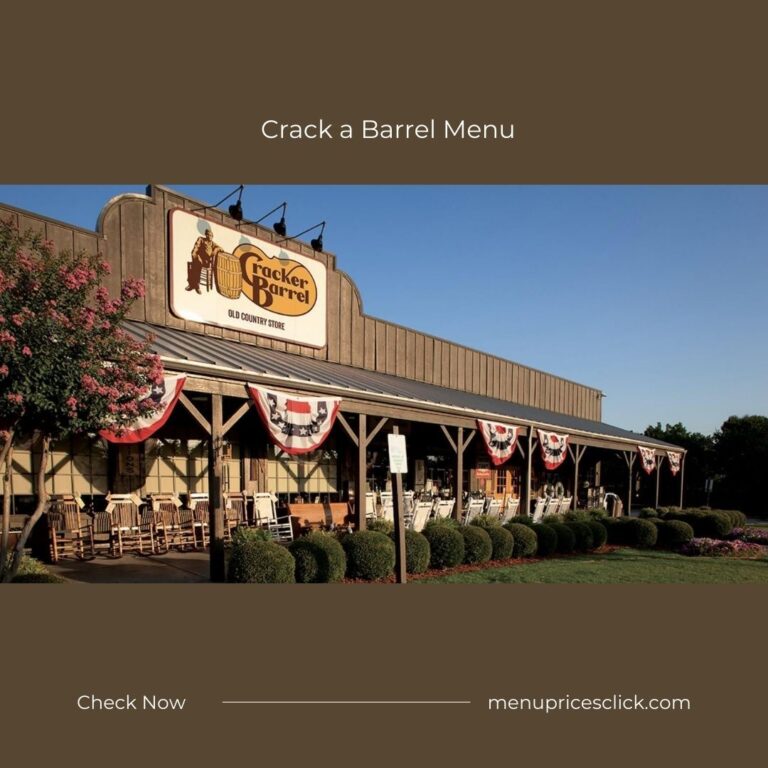 Crack a Barrel Menu – Breakfast, Seafood, Sandwiches, [2024]