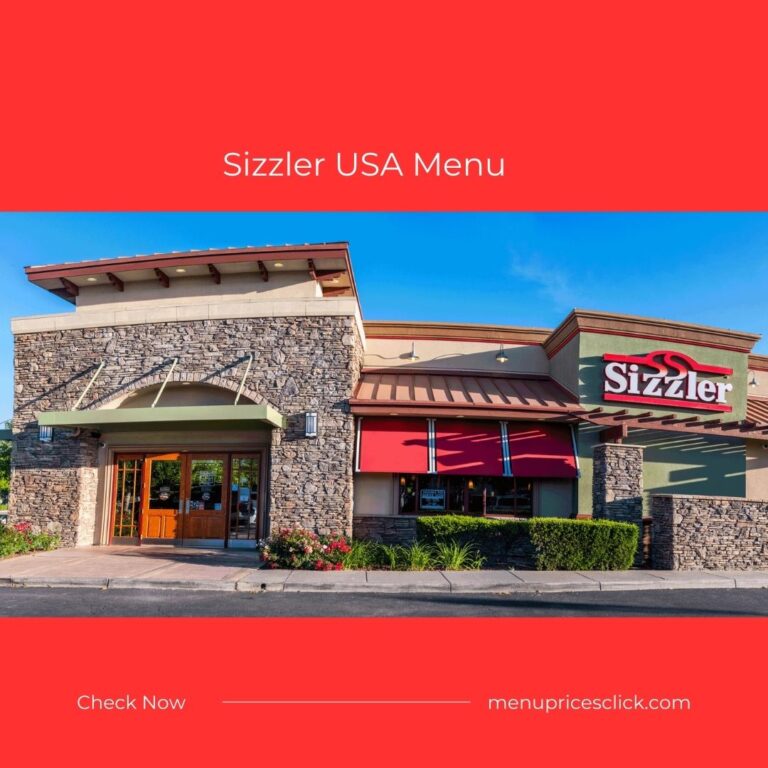 Sizzler USA Menu – Seafood, Burgers, Desserts, Soup, 2024