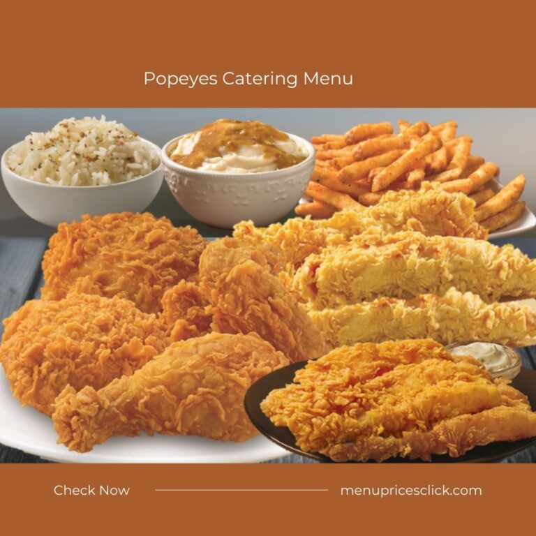 Popeyes Catering Menu With Prices – Side, Red Bean and Rice 