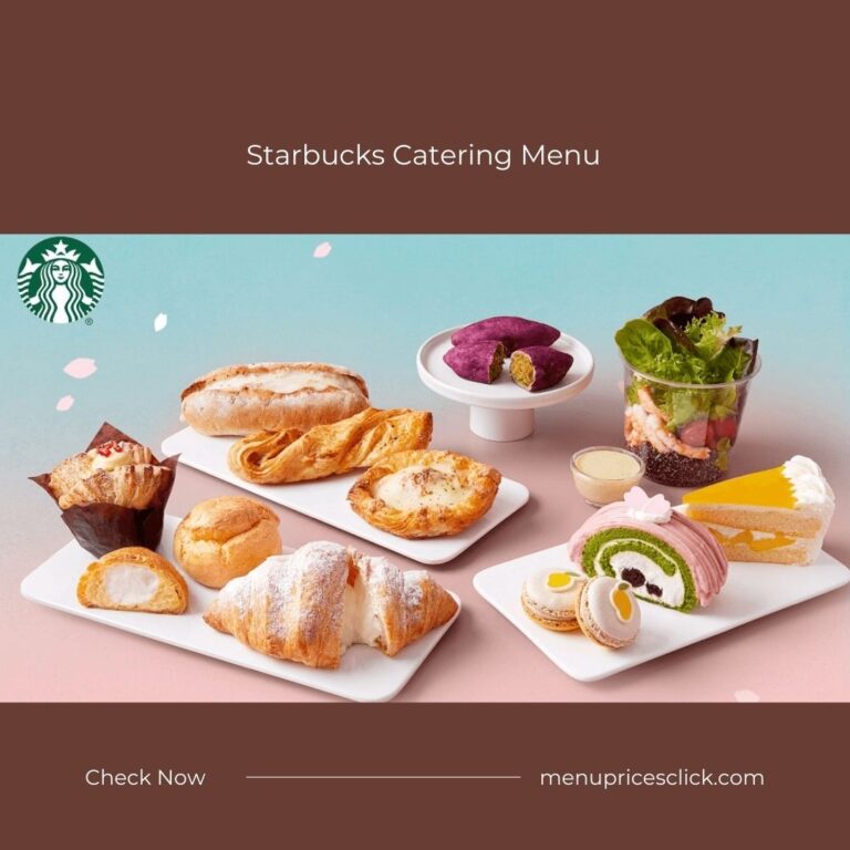 Starbucks Catering Menu Prices – Coffee Box, Snack, Jan 2024