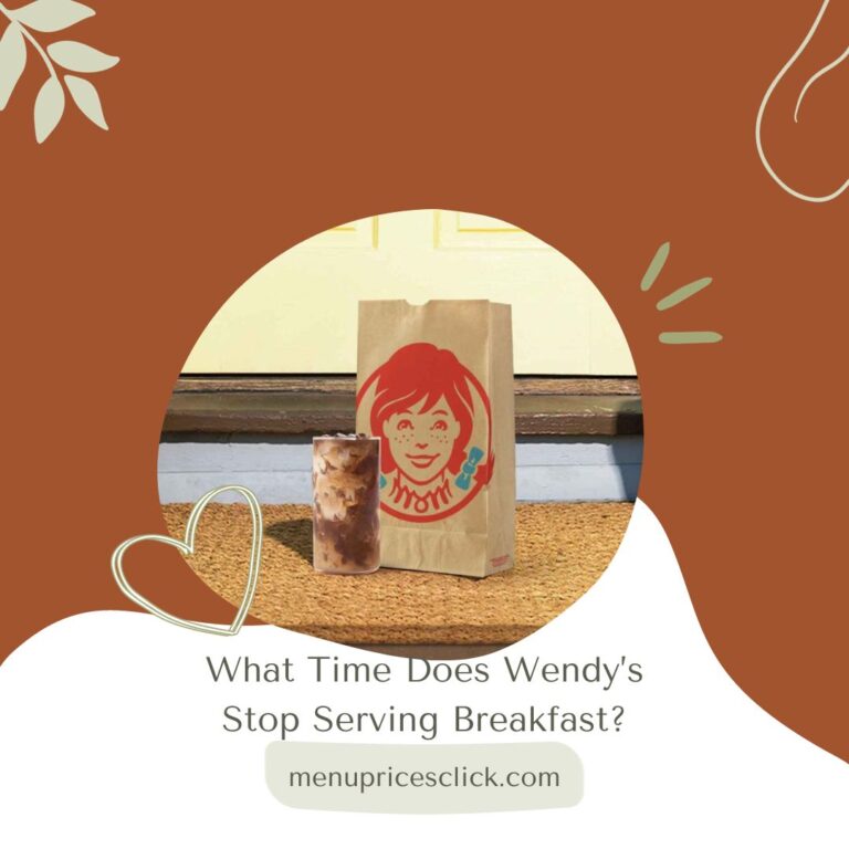 What Time Does Wendy’s Stop Serving Breakfast? – 10:30 AM