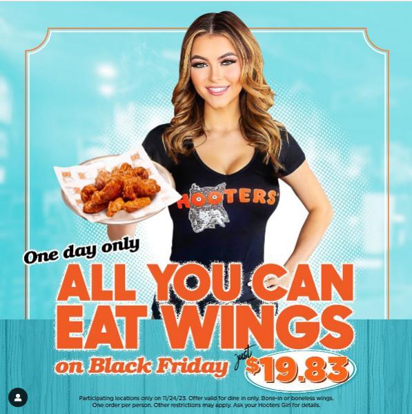 Hooters Happy Hour Menu, Times And Statewide Promotions 2024