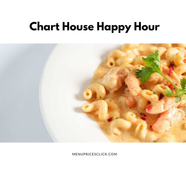 Chart House Happy Hour Menu and Time 4:00 PM To 6:00 PM