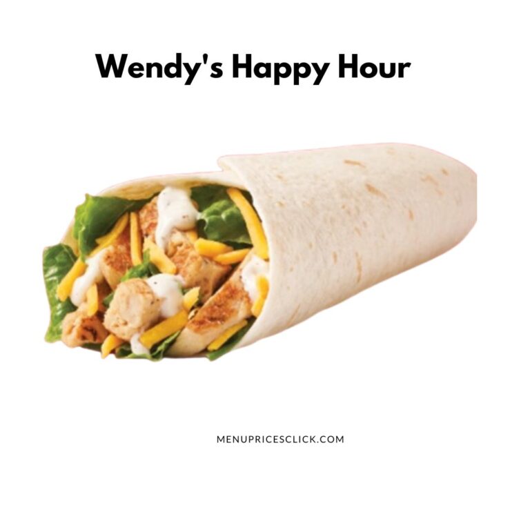 Wendy’s Happy Hour – Time and Menu 