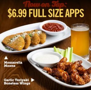the $6.99 full size appetizers