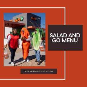 Salad and Go Menu