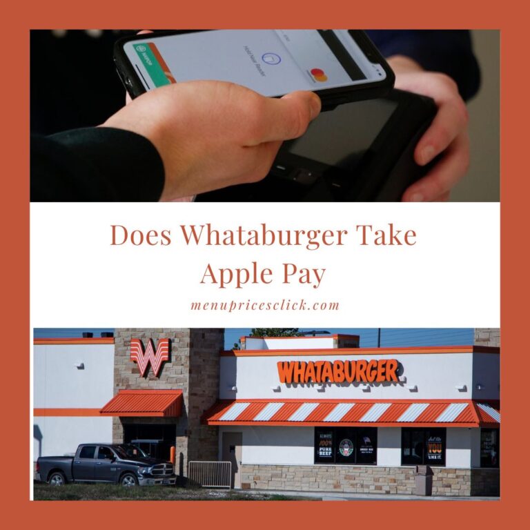 Does Whataburger Take Apple Pay