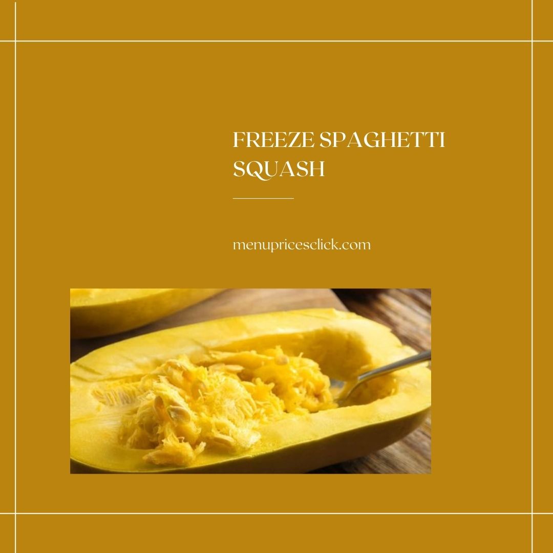 Freeze Spaghetti Squash