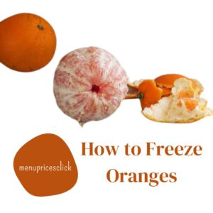 How to Freeze Oranges