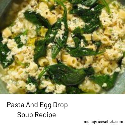 Pasta And Egg Drop Soup Recipe