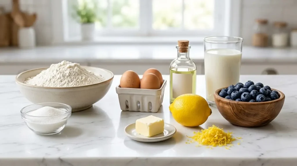 Blueberry Almond Muffins - 6 Easy Recipes to Try 11 Lemon Blueberry Almond Muffins Ingredients