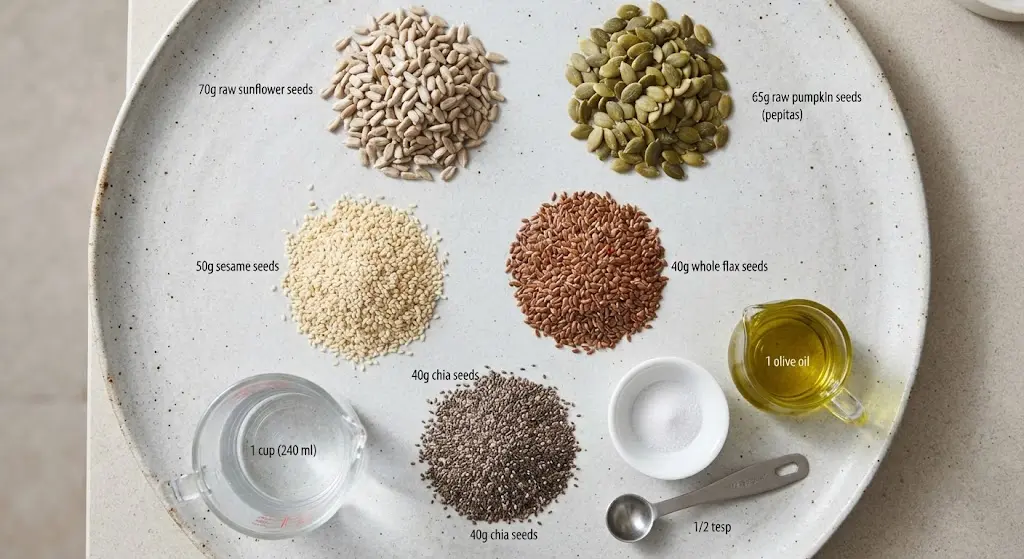 Seed Crackers Recipe - Crispy, Easy & Healthy 3 Classic Crispy Multi-Seed Crackers