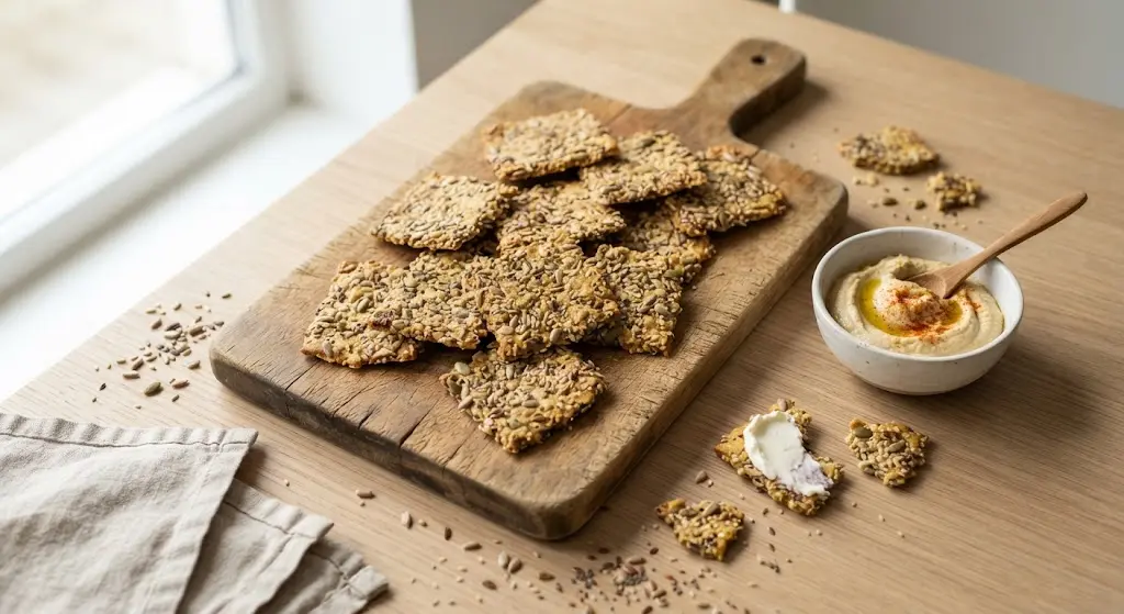 Seed Crackers Recipe - Crispy, Easy & Healthy 1 Seed Crackers Recipe